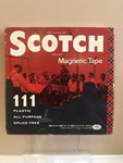 Scotch Brand Magnetic Tape No. 111-12 All Purpose Recording REEL-1200-UNTESTED. Fixed Price $12.00.