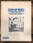 Akai GX-210D Reel To Owners / User Manual *original*. Fixed Price $34.97.