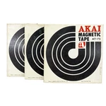 Lot Of 3 Akai 7" Magnetic Reel Tape AT-7S Used Japan 1200 Ft. Fixed Price $29.95.