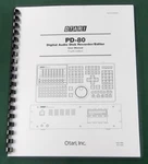 Otari PD-80 Instruction Manual: Comb Bound With Protective Covers!. Fixed Price $25.70.