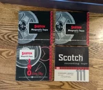 Vintage Scotch Brand Magnetic Recording Tape Box Lot Of 4, 3 Used, 1 Unknown. Fixed Price $14.90.