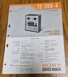 Sony TC-388-4 Tape Deck Preliminary Service Manual Oem. Fixed Price $10.95.
