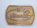 Brass Belt Buckles Set Of 2 (ge And Viking Husqvarna). Fixed Price $35.00.