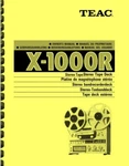 Teac X-1000R Reel-to-reel Tape Deck 2-IN-1 Owner's Manual And Service. Fixed Price $19.95.