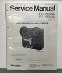 Technics Service Manual RS-1500/RS-1506US Original Instructions/schematics/parts. Fixed Price $24.95.