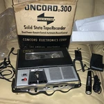Concord 300 Reverse-a-track Portable Tape Recorder Works But Untested As-is. Fixed Price $85.00.