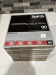Scotch Brand Recording Tape 90 Minutes 7" Reel Magnetic 212 Lot Of 8. Fixed Price $100.00.