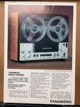 Vtg Tandberg Brochure 4000X Stereo Reel Tape Deck 1971 Catalog Insert. Fixed Price $8.98.