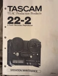 Tascan (TEAC)22-2OPERATION/MAINTENANCE (with Schematic's) & Theory Of. Fixed Price $35.00.