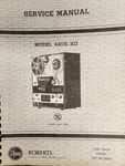 Roberts 420X / Xd Reel-to-reel Tape Recorder Service Manual. Fixed Price $15.00.