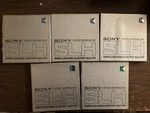 Sony Slh Recording Tape Lot Of 5, Lp, 7" Large Hub Reel, 1200 Ft. Fixed Price $37.95.