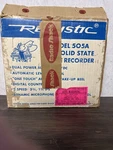 Vintage Realistic 505A Reel To Tape Recorder Tested Complete Box Poss Nos. Fixed Price $180.00.