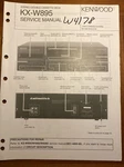 Kenwood KX-W895 Stereo Double Cassette Deck Original Service Repair Manual. Fixed Price $14.94.