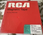 Nos Vtg Rca Red Magnetic Tape 3600 Ft 7" Reel 0.5 Mil New Sealed 5TM36TP. Fixed Price $39.99.