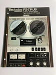 Technics RS-714US 3-MOTOR, 3-HEAD Tape Deck Rare Brochure. Fixed Price $40.00.