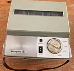 Vintage Westinghouse H-27R1 Reel Tape Player Two Tone Olive. Fixed Price $14.99.