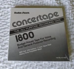 New Old Stock Radio Shack Concertape 1800' 7 Reel Recording. Fixed Price $9.09.