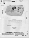 1961 Columbia C695-TR Reel Tape Recorder Service Manual Photofact Fix. Fixed Price $8.99.