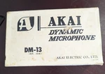 Vintage Akai DM-13 Dynamic Microphone Non Directional Imp 50K Not Tested. Fixed Price $17.49.