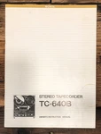 Sony TC-640B Tape Recorder Owners / User Manual *original*. Fixed Price $29.97.