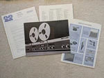 Revox A76/A77/A78 Complete Doc Packet With Promo Letter, Page Brochure, & More. Fixed Price $300.00.