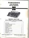 Panasonic Service Manual RQ-113S(PDF E-format). Fixed Price $16.99.