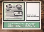 Wollensak Model 1520AV Tape Recorder Owners / User Manual *original*. Fixed Price $24.97.