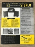 Magnecordette Reel To Stereo Brochure -1960'S. Fixed Price $15.95.