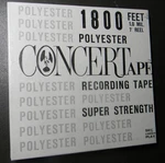 Concertape 1800 Feet 1.0 Mil 7 Inch Reel Factory Shrinkwrapped 041, 44-1018 Poly. Fixed Price $10.00.