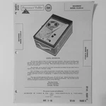 Recordio Model R-603-A Open Reel Tape Deck Sams Photofact 1960 New. Fixed Price $9.45.