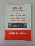 Vintage Craig Dash Cassette Car Stereo Am Fm # AR7043 Instruction Manual. Fixed Price $11.99.