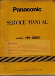 Panasonic Service Manual For NV-3020. Fixed Price $106.95.