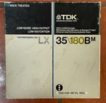 One Tdk Lx 35/180BM Metal Tape Sound Recording Reel To 10.5" Used. Fixed Price $32.99.