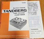 Tandberg 1200X Tape Recorder Service Manual - Original. Fixed Price $12.50.