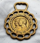 King Charles Iii Diana Royal Wedding Solid Horse Brass Lustre The Crown. Fixed Price $94.77.