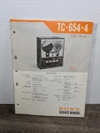 Sony TC-654-4 Reel To Service Manual Original Paperwork Vintage Repair. Fixed Price $17.99.