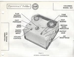 1956 Columbia 462 Reel Tape Recorder Photofact Instruction Manual. Fixed Price $11.04.