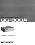 Pioneer QC-800A Amplifier Owners Manual. Fixed Price $22.24.