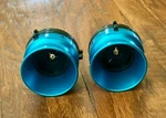 Pair Revox Reel To Tape Recorders Nab Hub Aluminium Blue Adapters 10.5INCH. Fixed Price $99.00.