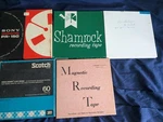 5 Reels Recording Tape 7" To Used/blank Various Brands (no Music). Fixed Price $12.50.