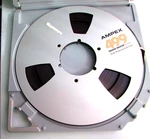 Ampex 499 Grand Master Gold Studio Audio Tape 10.5" 1/4" Metal Reel. Fixed Price $85.00.