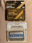 Scotch & Realistic Cassette Head Cleaner And Tape Demagnetizer. Fixed Price $20.00.