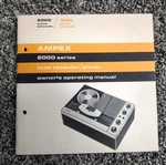 Original Ampex 2000 Series Tape Recorder Owner's Operating Manual. Fixed Price $17.95.