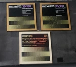 (3) Maxell Ud 35-180 10" Sound Recording Tape 3600 Ft Blank Reel To Used. Fixed Price $150.00.