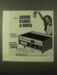 1971 Roberts Model 808D 8-TRACK Cartridge Recorder Ad. Fixed Price $17.99.