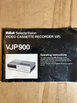 1983 Operating Instructions For Rca Vhs Vcr VJP900 Video Cassette Recorder. Fixed Price $9.95.