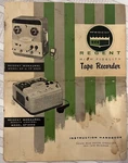 Vtg Webcor Regent High Fidelity Tape Recorder Instruction Manual. Fixed Price $10.00.