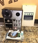 Akai X-2000S Reel To Cassette 8-TRACK Recorder W/ Box Manuals Parts Works. Fixed Price $449.00.