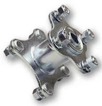 Dual Flanged Drive Wheel Hub (5/8" Bearing) 3-1/2" & 2-7/8" Bolt Circles Go Kart. Fixed Price $32.25.