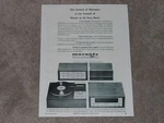 Marantz 1966 Ad, Model 8B Amp, 7T Pre, SLT-12 Turntable, 10B TUNER,1 Pg. Fixed Price $9.99.